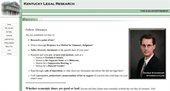 Desktop Screenshot of kentuckylegalresearch.com