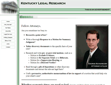 Tablet Screenshot of kentuckylegalresearch.com